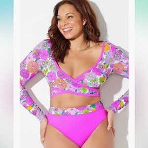 Swimsuits for All 2 Piece Bikini Set Size 14 NWOT